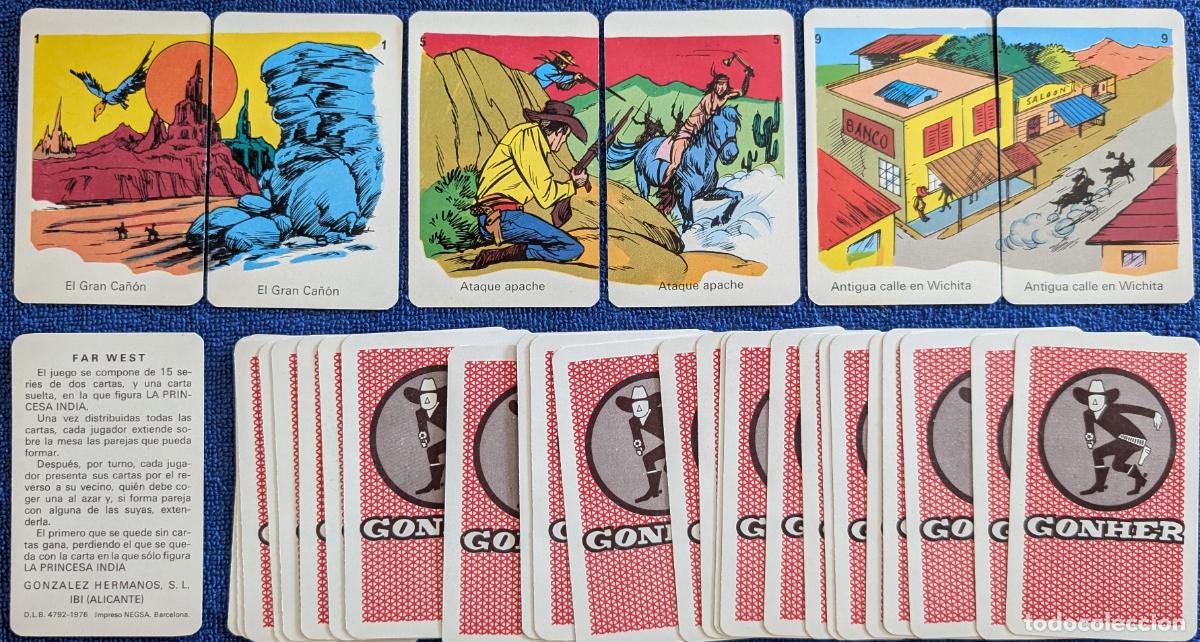 Barajas de cartas: Far West - Gonher (1976) &iexcl;Dif&iacute;cil! - Foto 2