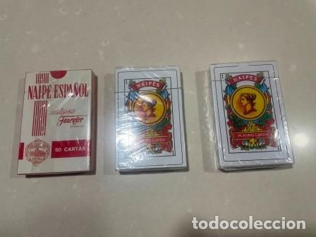 Barajas de cartas: 3 barajas espa&ntilde;olas precintadas - Foto 1