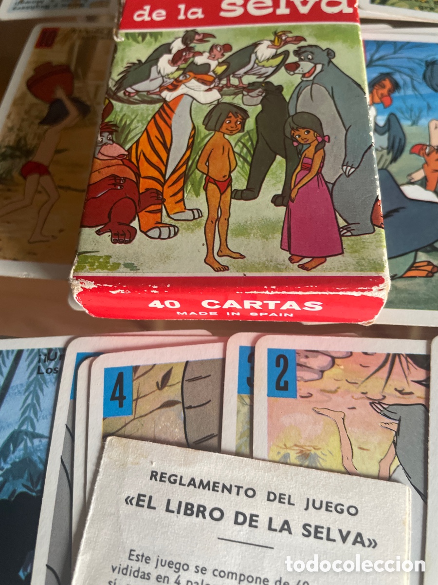 Barajas de cartas: BARAJA DE CARTAS EL LIBRO DE LA SELVA 1968 - Foto 4