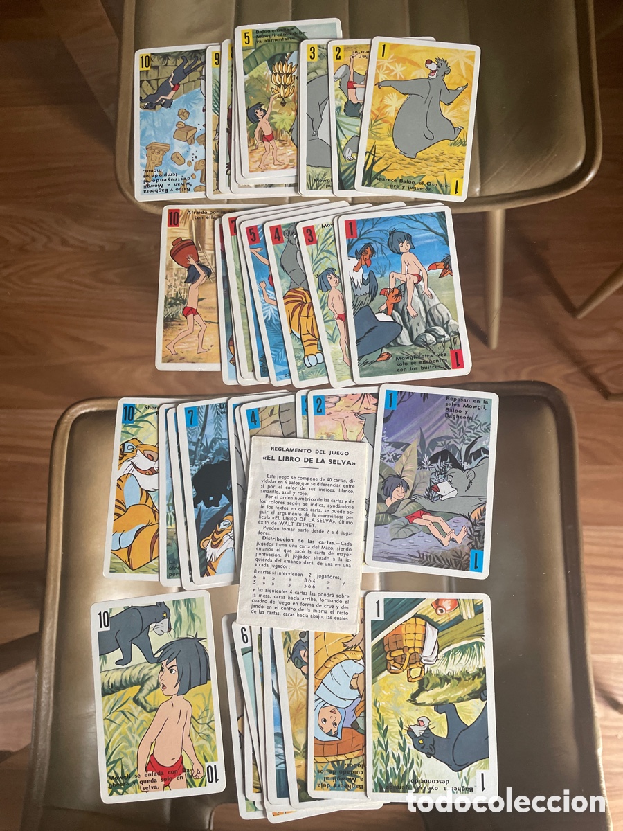 Barajas de cartas: BARAJA DE CARTAS EL LIBRO DE LA SELVA 1968 - Foto 5