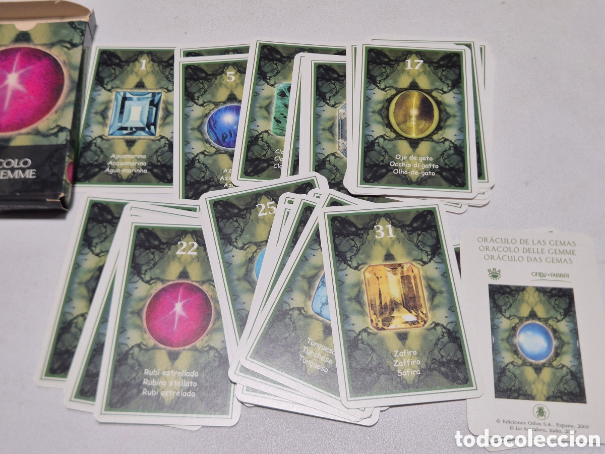 Barajas de cartas: TAROT ORACULO DE LAS GEMAS . ORBIS-FABBRI - Foto 3