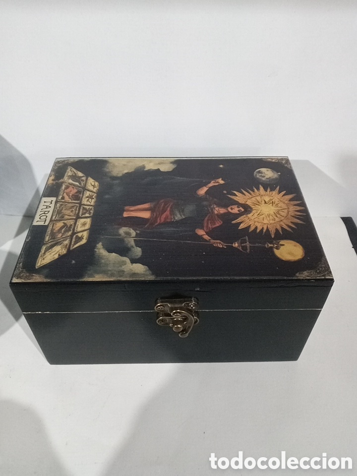 Barajas de cartas: CAJA GUARDA TAROT CON CIERRE. - Foto 2