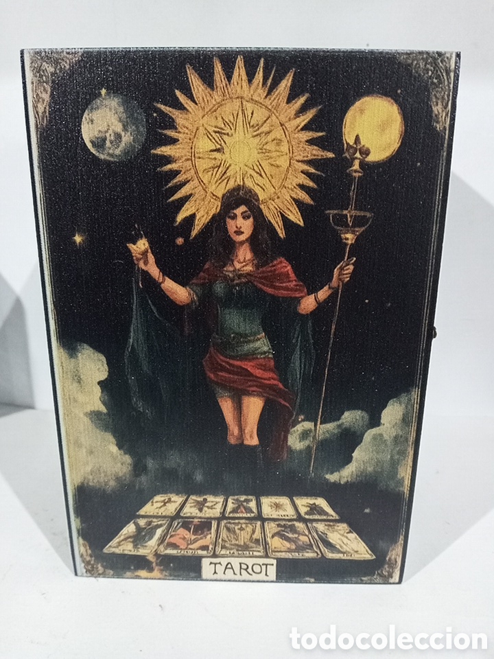 Barajas de cartas: CAJA GUARDA TAROT CON CIERRE. - Foto 1
