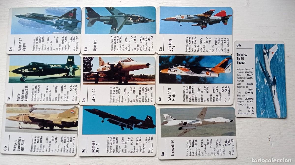 Barajas de cartas: BARAJA AVIONES DE COMBATE DE 1984 - Foto 3
