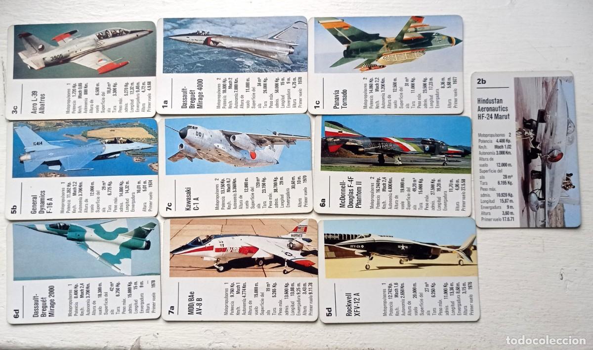 Barajas de cartas: BARAJA AVIONES DE COMBATE DE 1984 - Foto 4