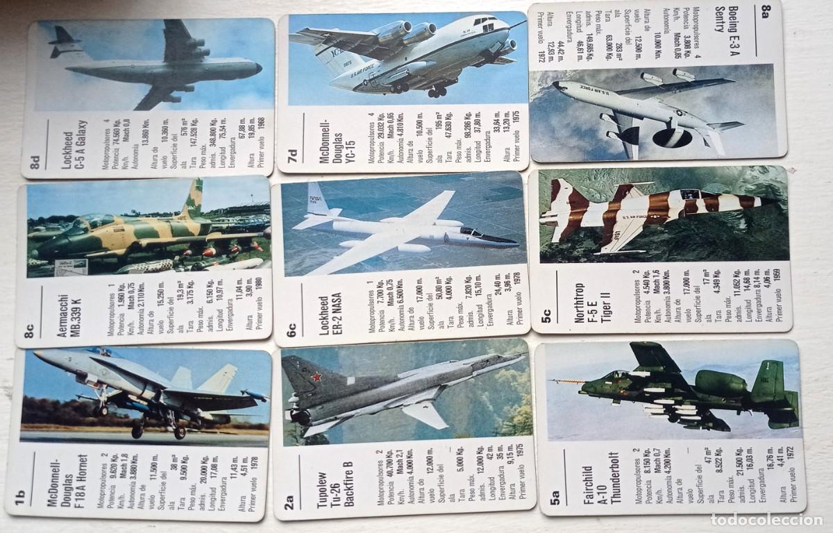 Barajas de cartas: BARAJA AVIONES DE COMBATE DE 1984 - Foto 7