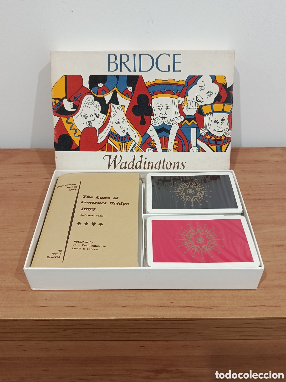 Barajas de cartas: Antiguo juego cartas Bridge de Waddingtons - Foto 1