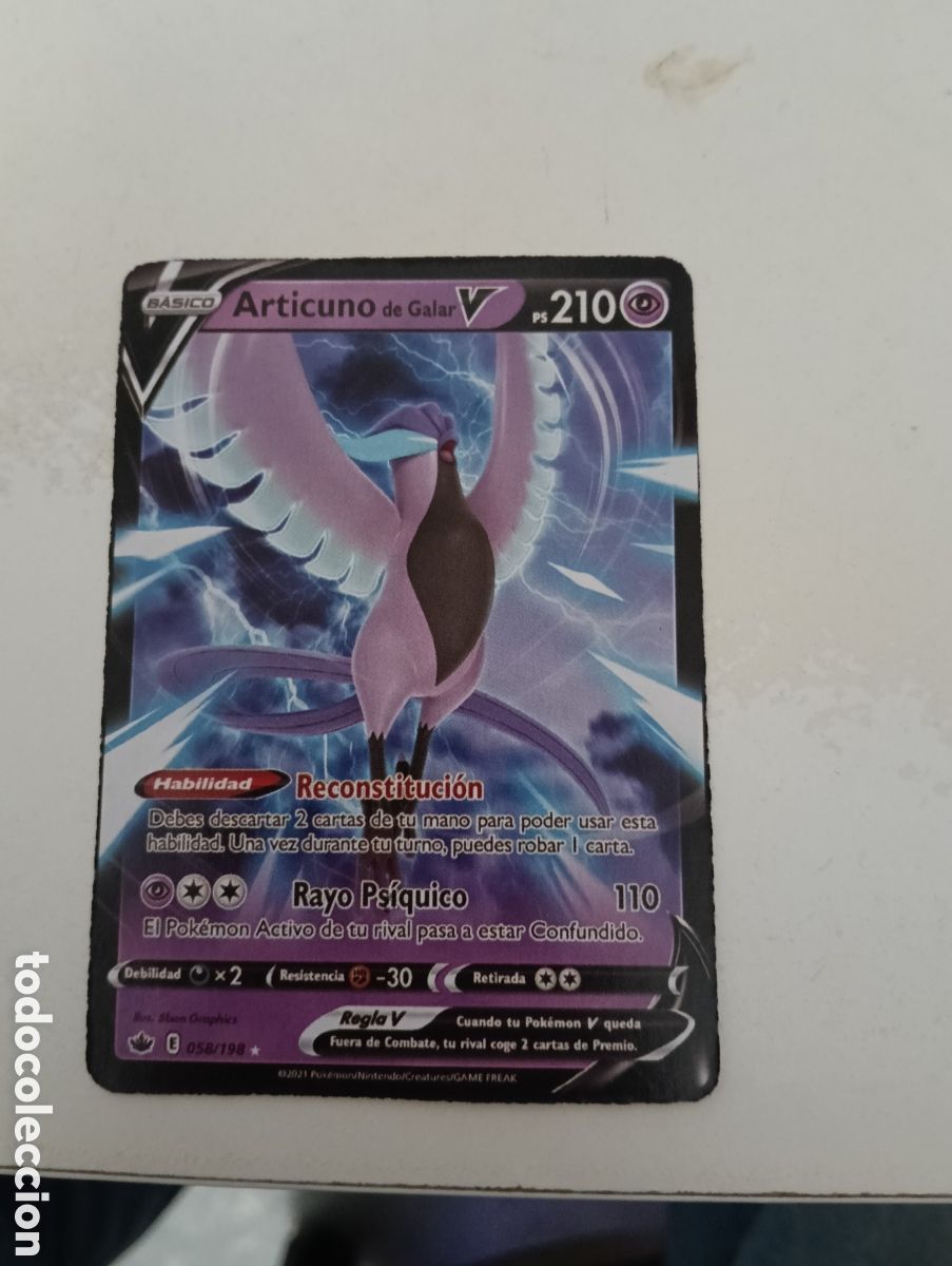 Barajas de cartas: Carta Pok&eacute;mon Articuno V - Foto 1