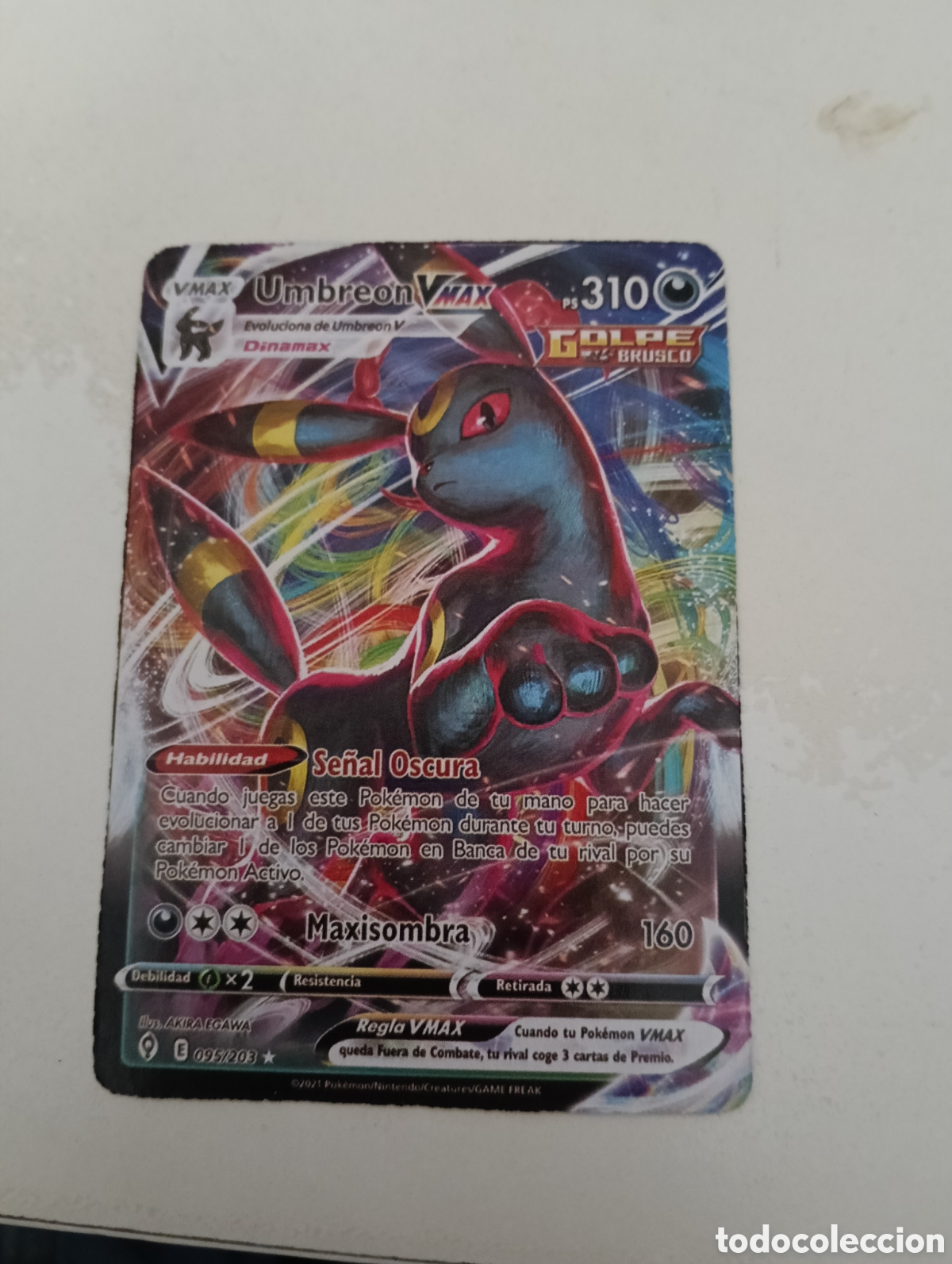 Barajas de cartas: Carta Pok&eacute;mon Umbreon V MAX - Foto 1