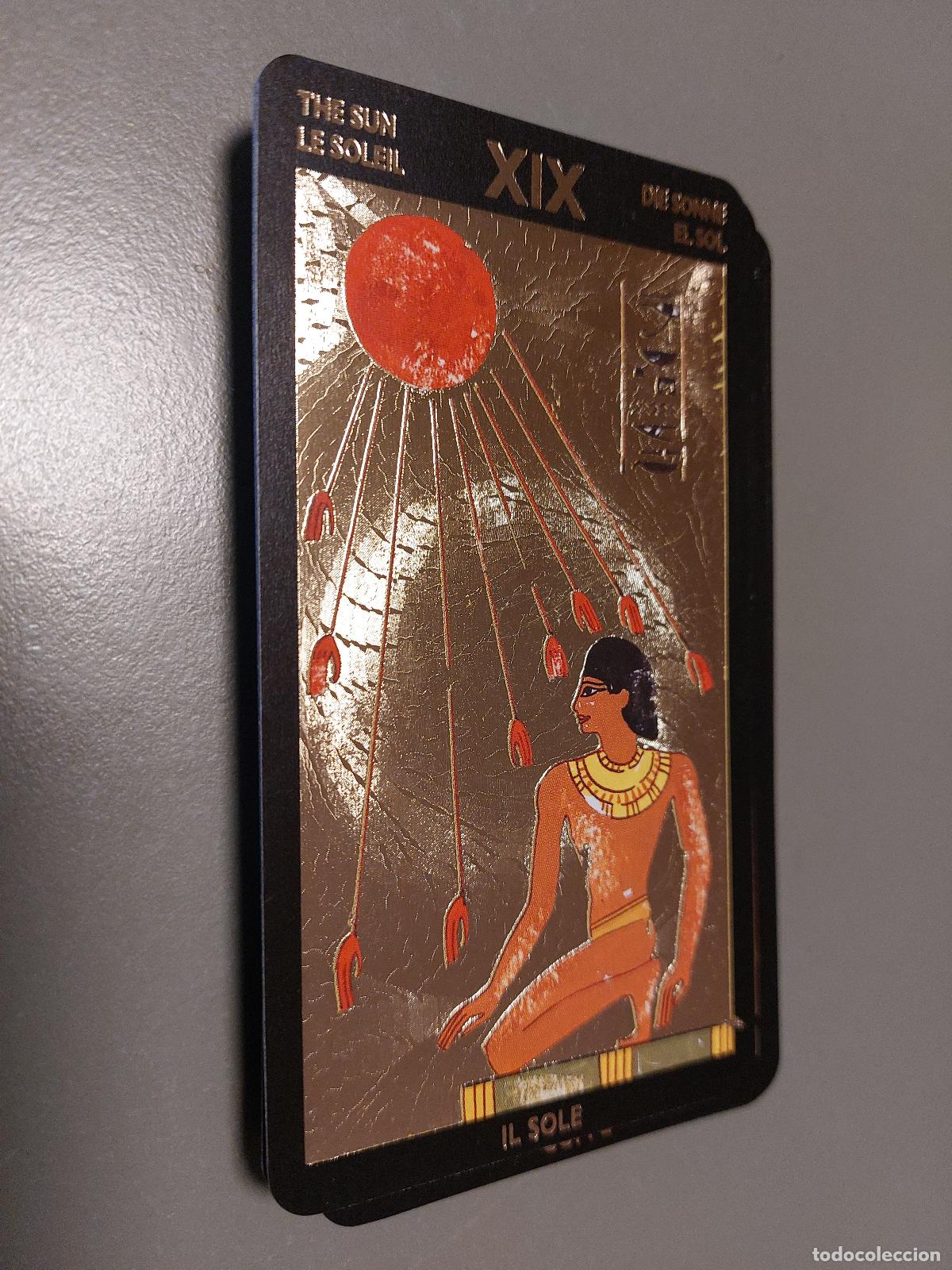 Xix el Sol. Tarot Egipcio. Carta. Color Oro. Colección Orbis-fabbri. Bbc C