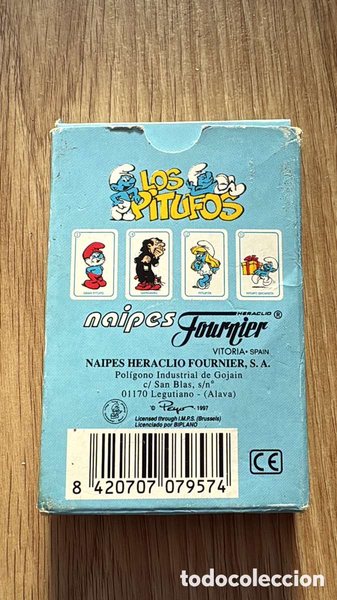 Barajas de cartas: Baraja de cartas de &ldquo;Los Pitufos&rdquo; - Foto 2