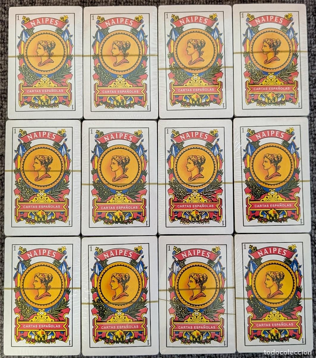 Barajas de cartas: Lote de 12 barajas espa&ntilde;olas precintadas &iexcl;Impecables!