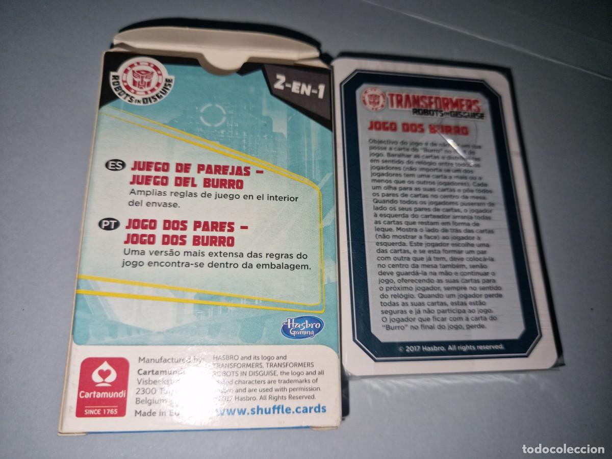 Barajas de cartas: TRANSFORMERS BARAJA JUEGO DE PAREJAS - Foto 2
