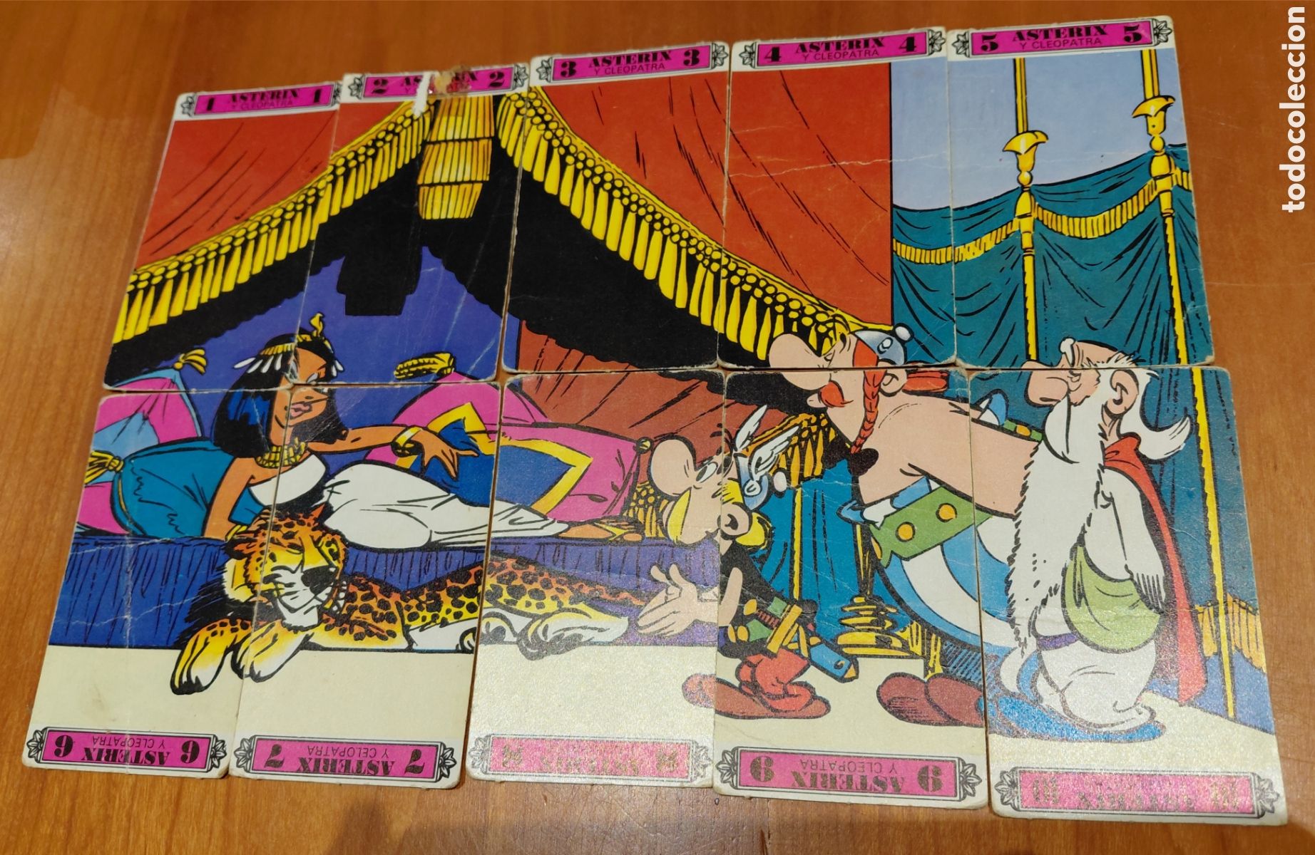 Barajas de cartas: Cartopuzle AST&Eacute;RIX Completo (50 Cartas) - Heraclio Fournier 1972 - 5 Escenas
