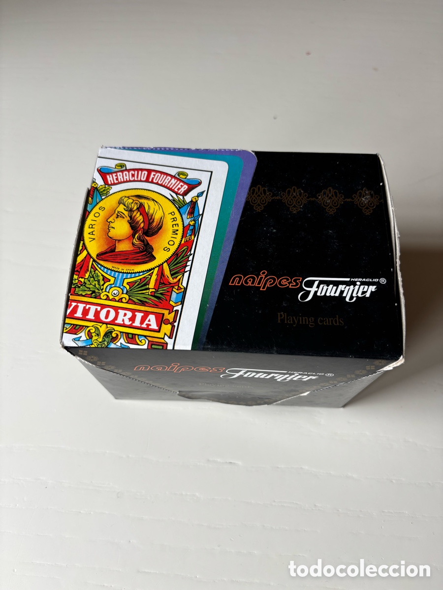 Barajas de cartas: Heraclio Fournier caja de 12 barajas sin abrir publicidad Banco Pastor