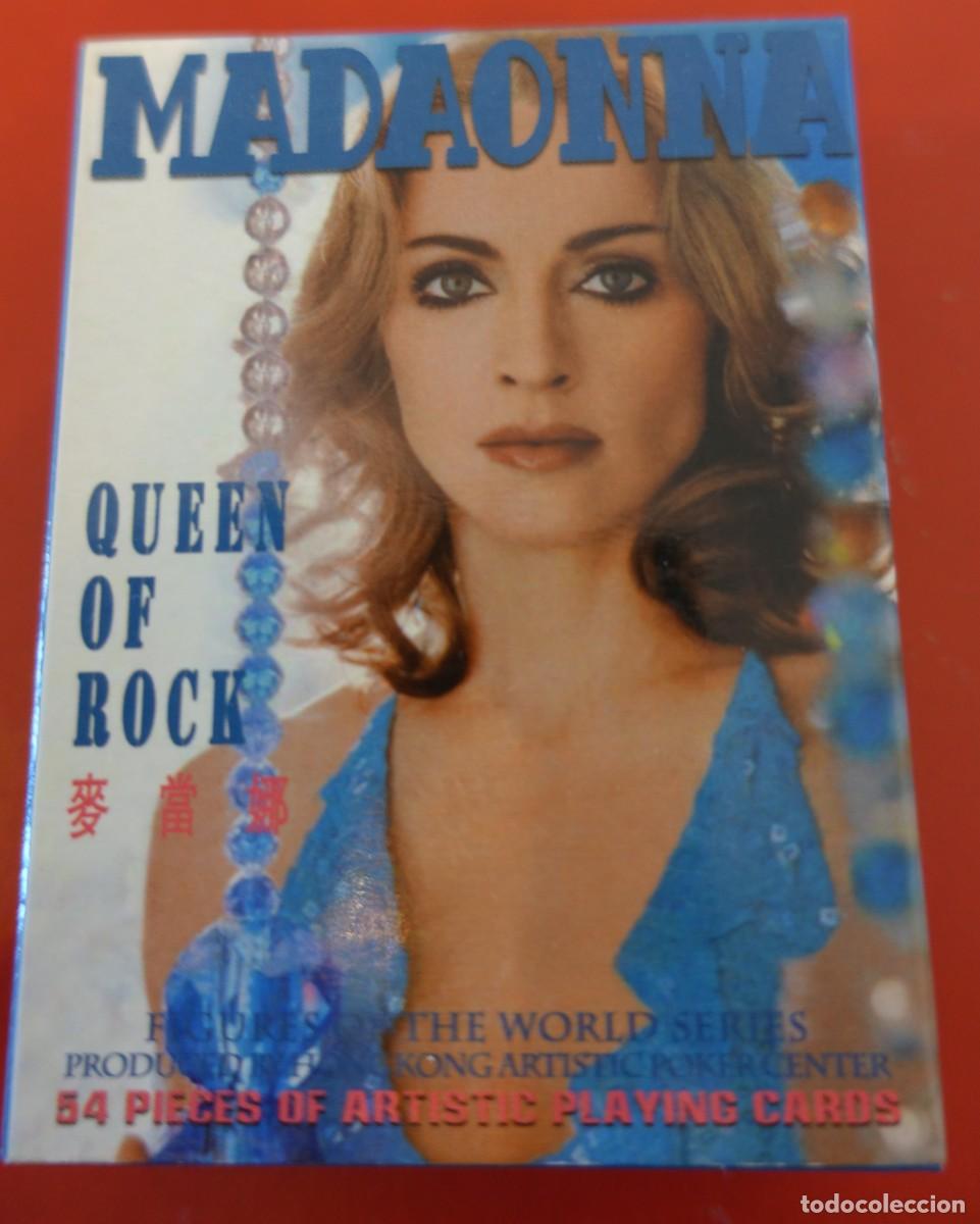 Barajas de cartas: Baraja Madonna Queen of Rock asi&aacute;tica precintada poker cartas sin abrir reina del rock