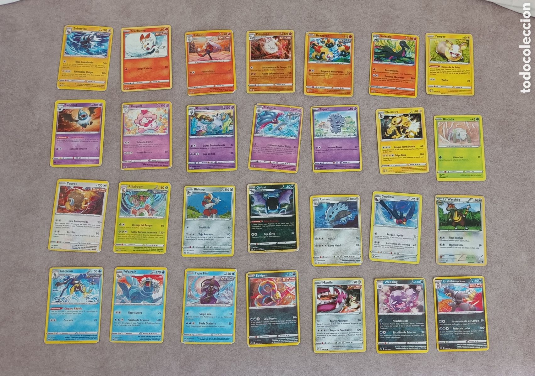 Barajas de cartas: Lote de 28 cartas POKEMON - Foto 2