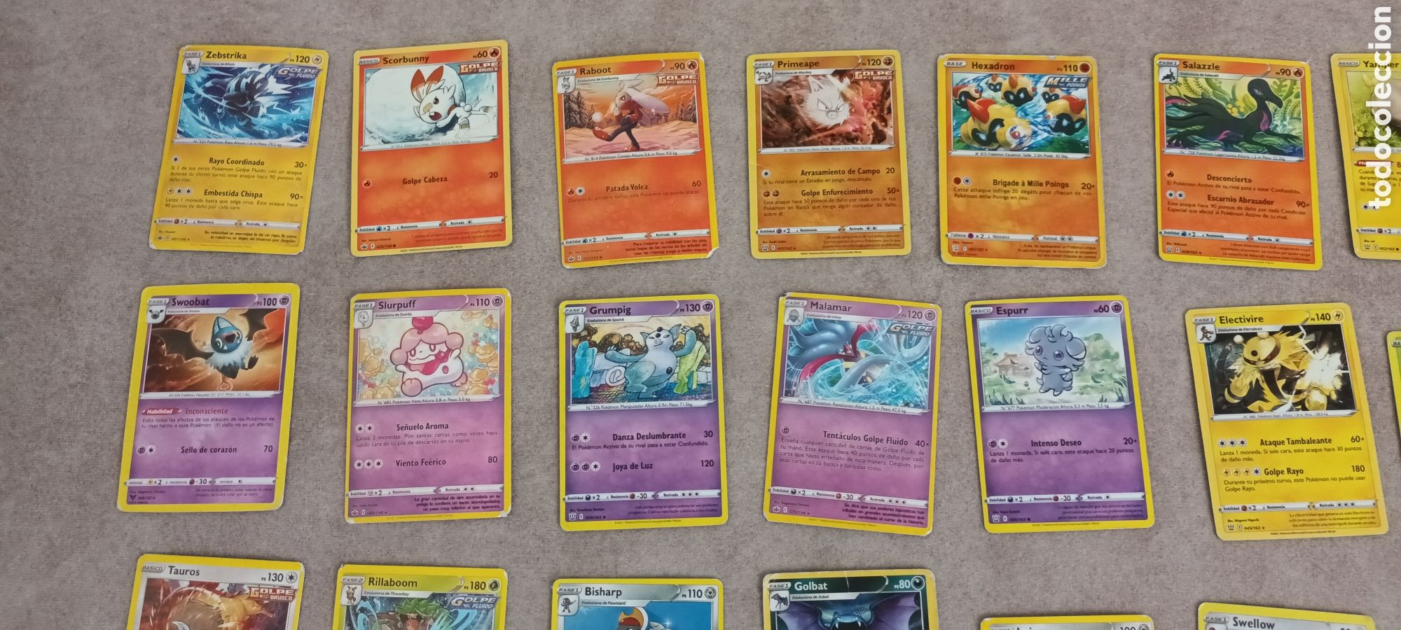 Barajas de cartas: Lote de 28 cartas POKEMON - Foto 3