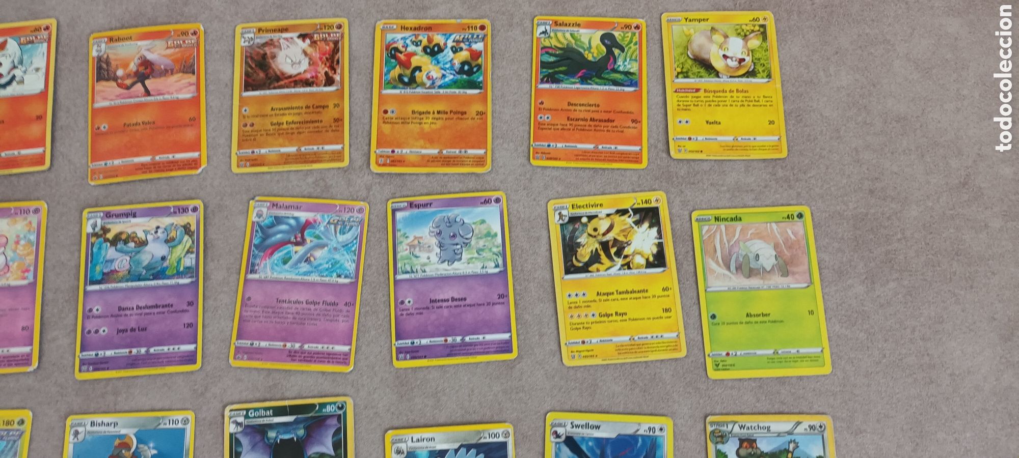 Barajas de cartas: Lote de 28 cartas POKEMON - Foto 4