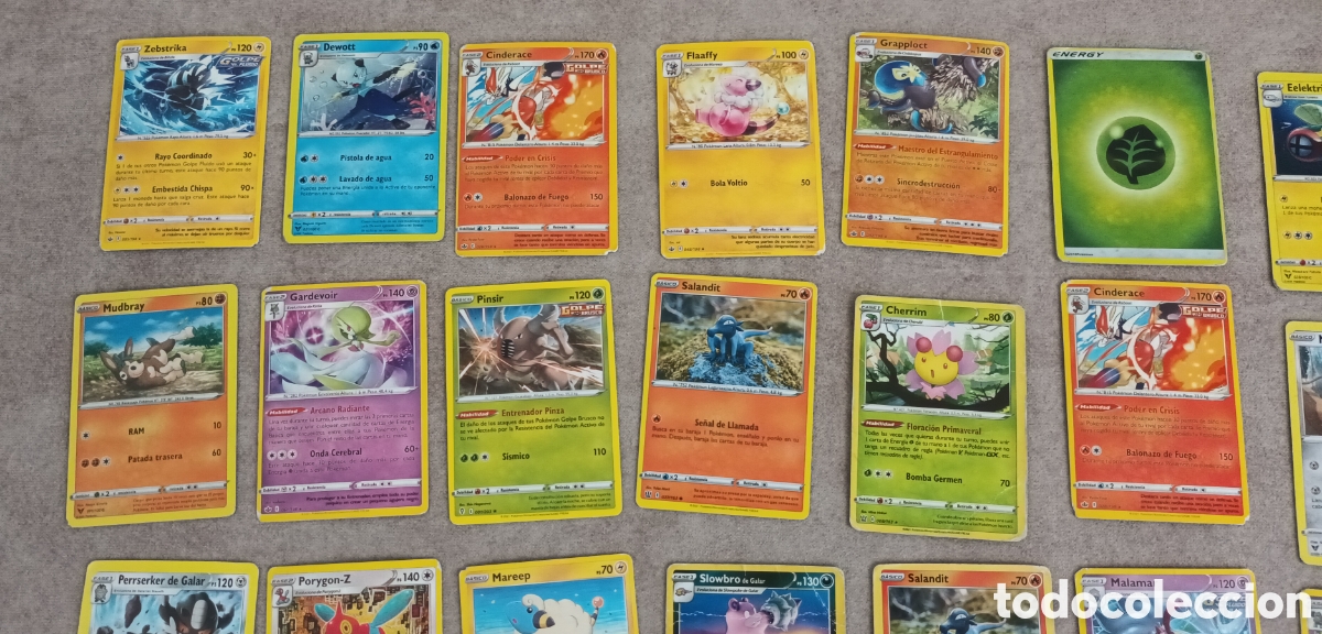 Barajas de cartas: Lote de 28 cartas POKEMON - Foto 5