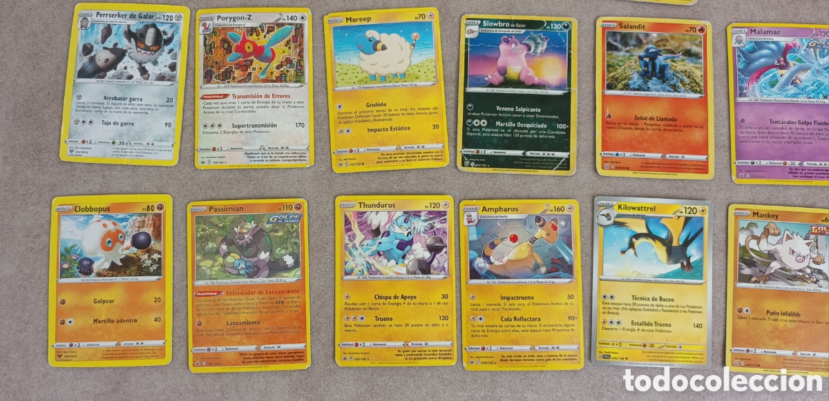 Barajas de cartas: Lote de 28 cartas POKEMON - Foto 2