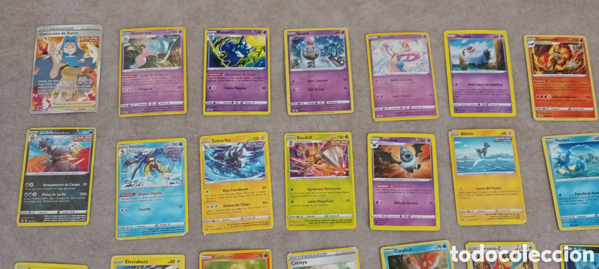 Barajas de cartas: Lote de 28 cartas POKEMON - Foto 2
