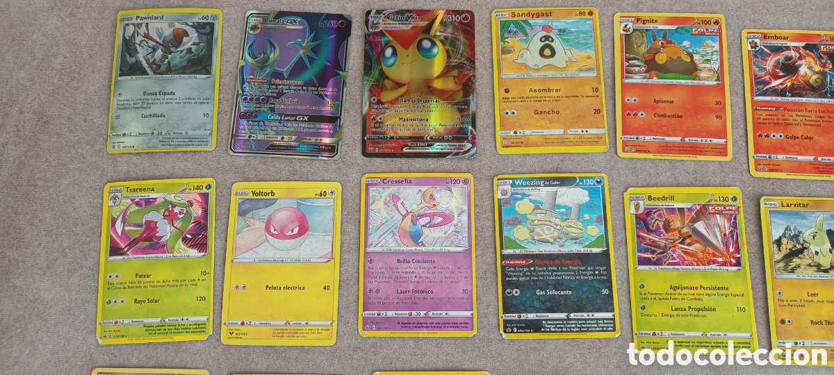 Barajas de cartas: Lote de 28 cartas POKEMON - Foto 2