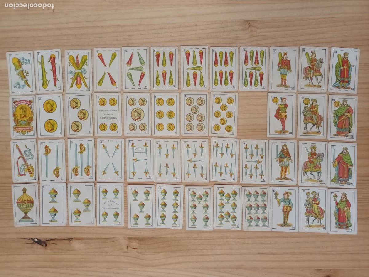 Barajas de cartas: BARAJA ANTIGUA PALMA MALLORCA NUEVA BALEAR S.A NAIPES CLASE SUPERIOR