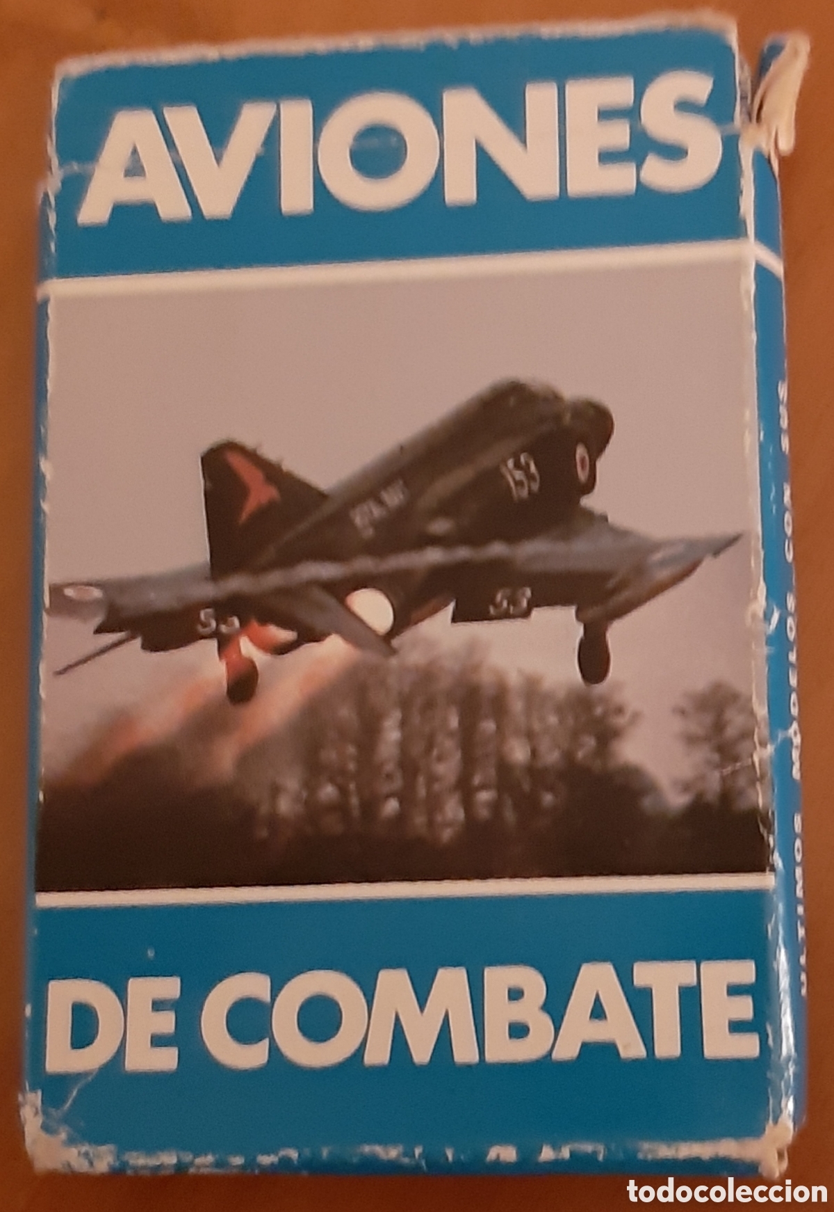 Barajas de cartas: Baraja de cartas Aviones de Combate. Fournier. Completa y en su caja