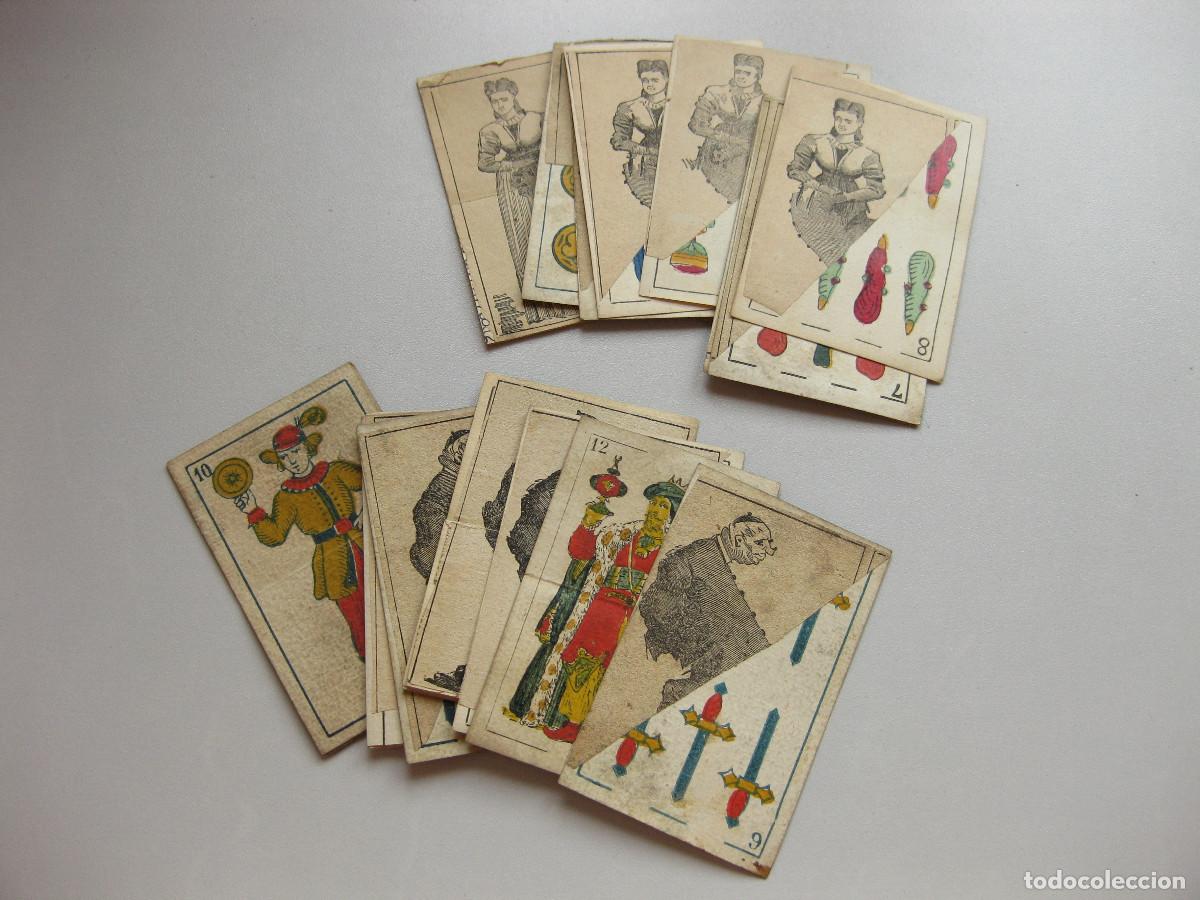 Barajas de cartas: JUEGO DE CARTAS DE BARAJA ANTIGUA DE MAGIA O PRESTIDIGITACI&Oacute;N. SIGLO XIX