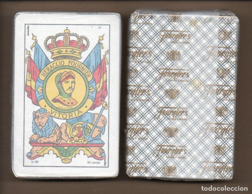 Barajas de cartas: BARAJA N&ordm; 35 DE FOURNIER, 50 CARTAS. PRECINTADA EN SU PAPEL ORIGINAL. SIN ESTRENAR. DE 1965