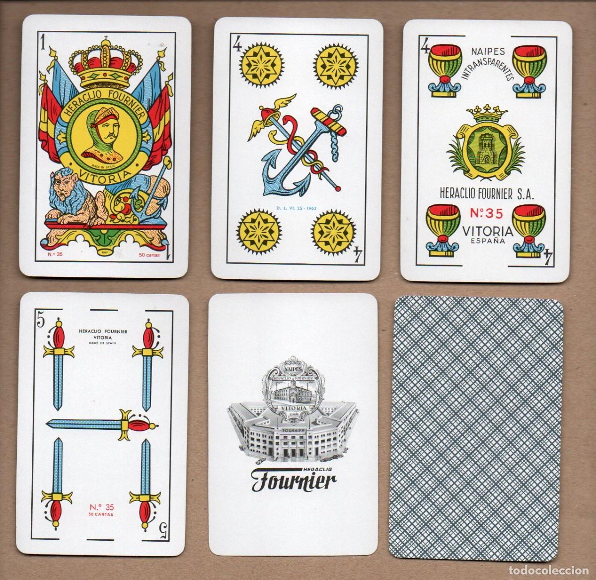 Barajas de cartas: BARAJA N&ordm; 35 DE FOURNIER, 50 CARTAS. DESPRECINTADA.SIN ESTRENAR.