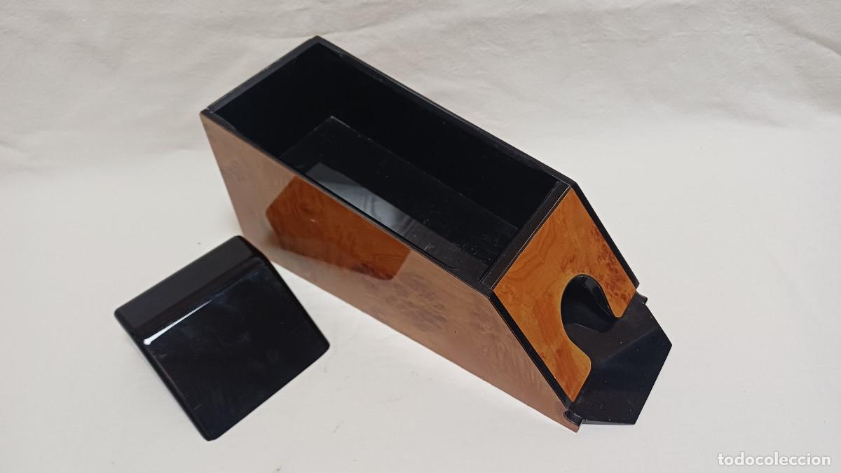 Barajas de cartas: SOPORTE PARA 6 BARAJAS CASINO P&Oacute;KER / BLACKJACK EN METACRILATO COLOR MADERA