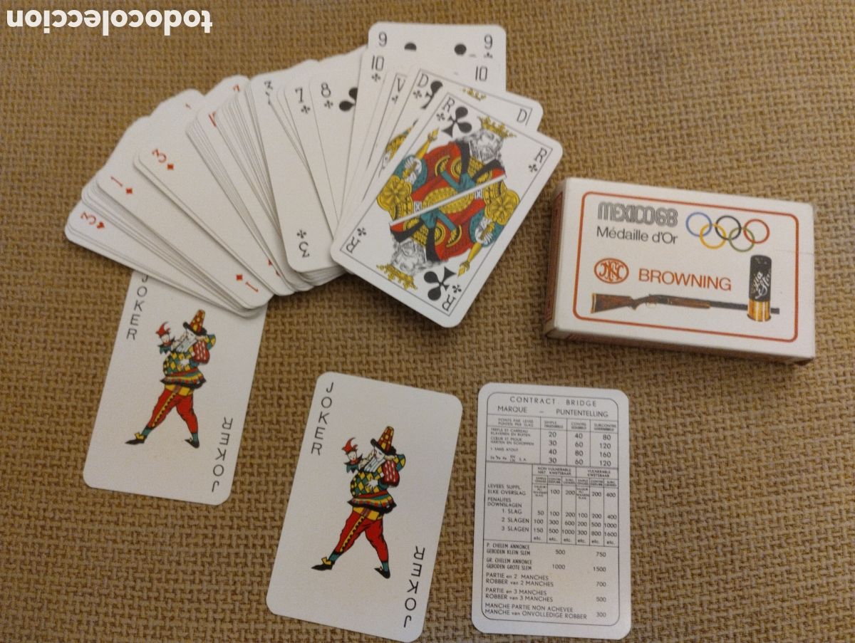Barajas de cartas: Baraja de Poker Browning M&eacute;xico 68