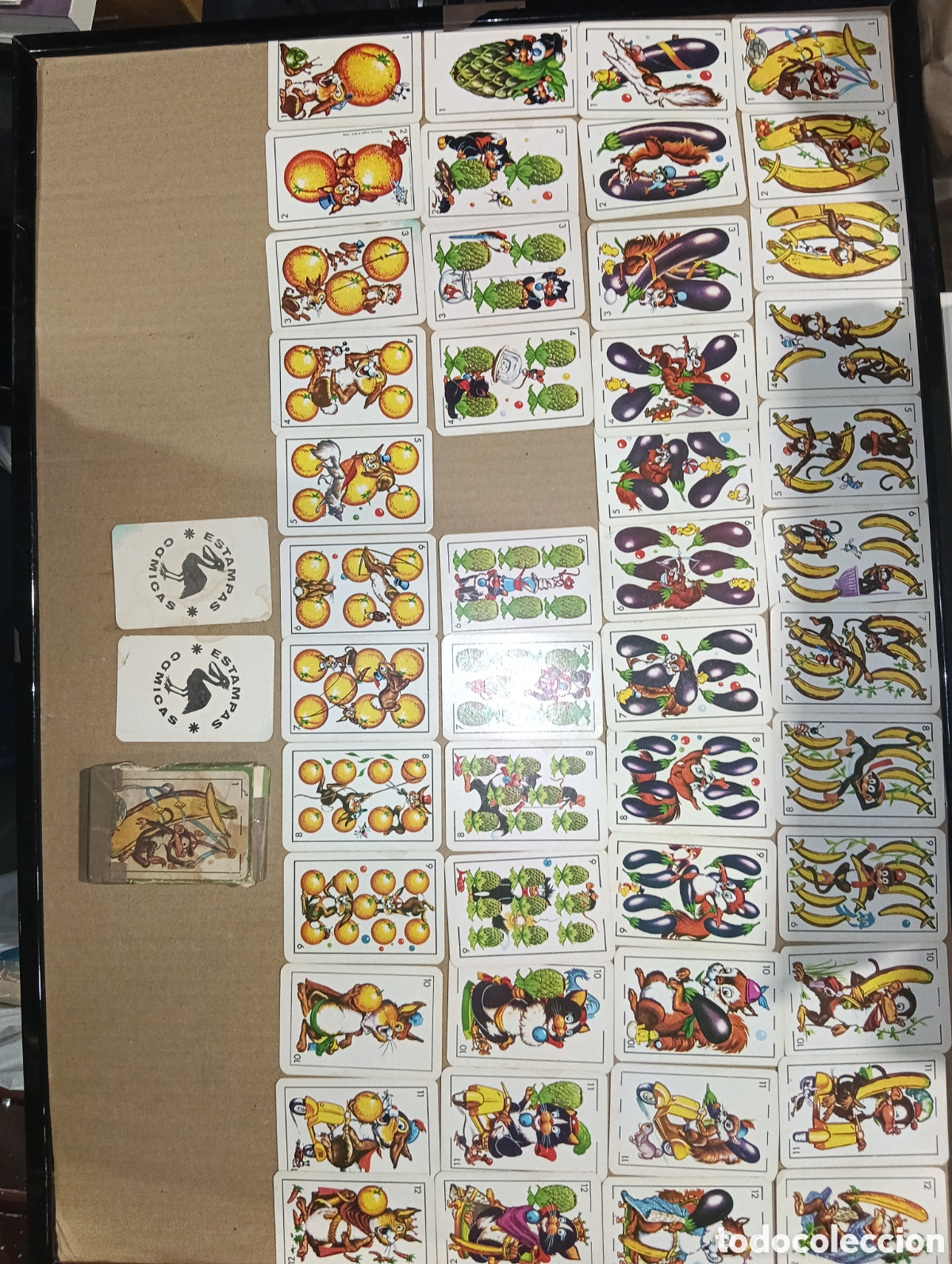 Barajas de cartas: ANTIGUA BARAJA ESTAMPAS COMICAS ZOO