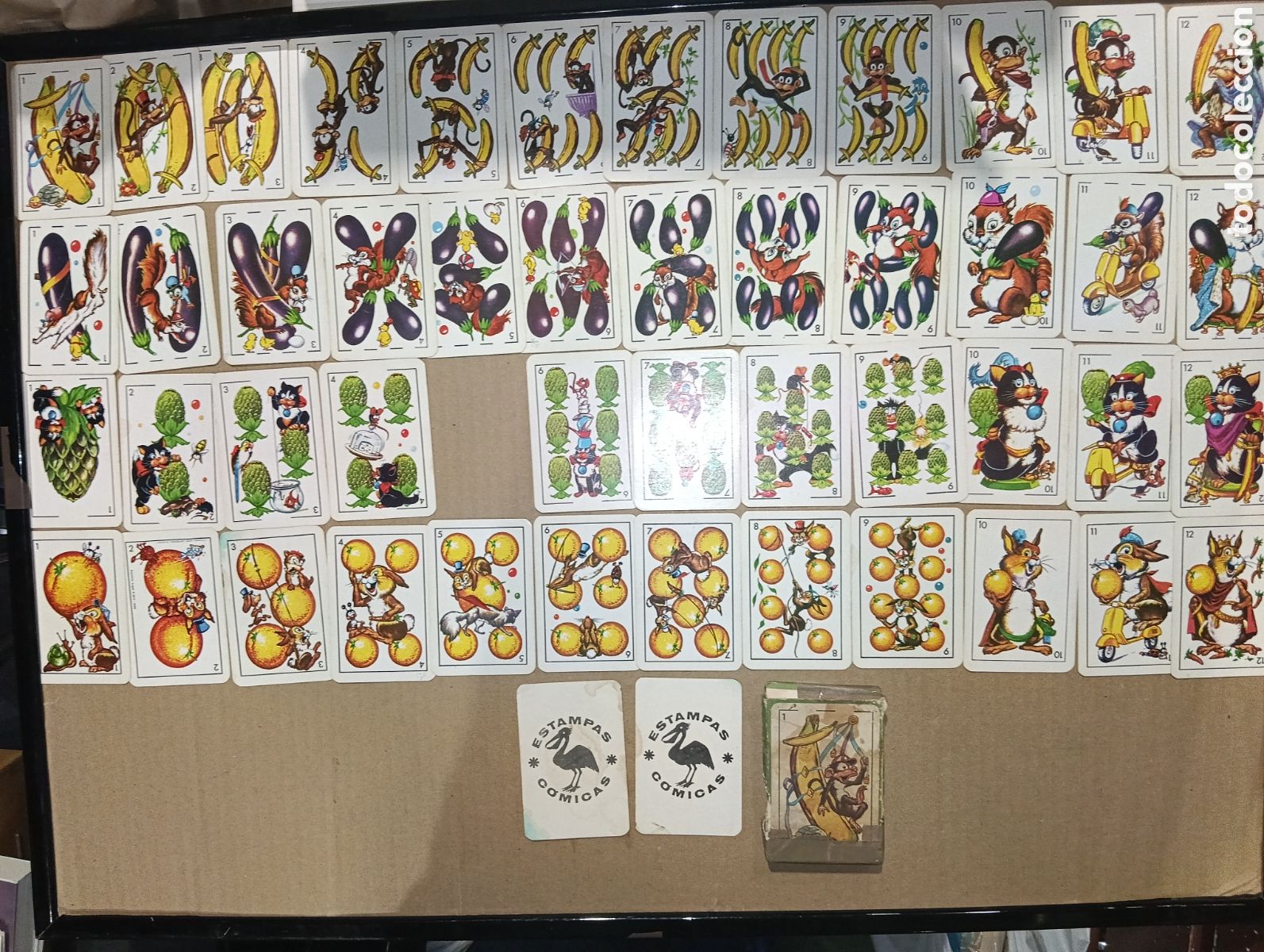 Barajas de cartas: ANTIGUA BARAJA ESTAMPAS COMICAS ZOO