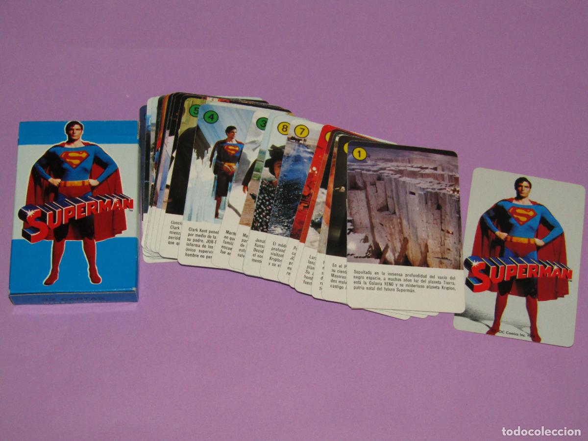 Barajas de cartas: Antigua Baraja Infantil SUPERMAN de H. FOURNIER del A&ntilde;o 1979