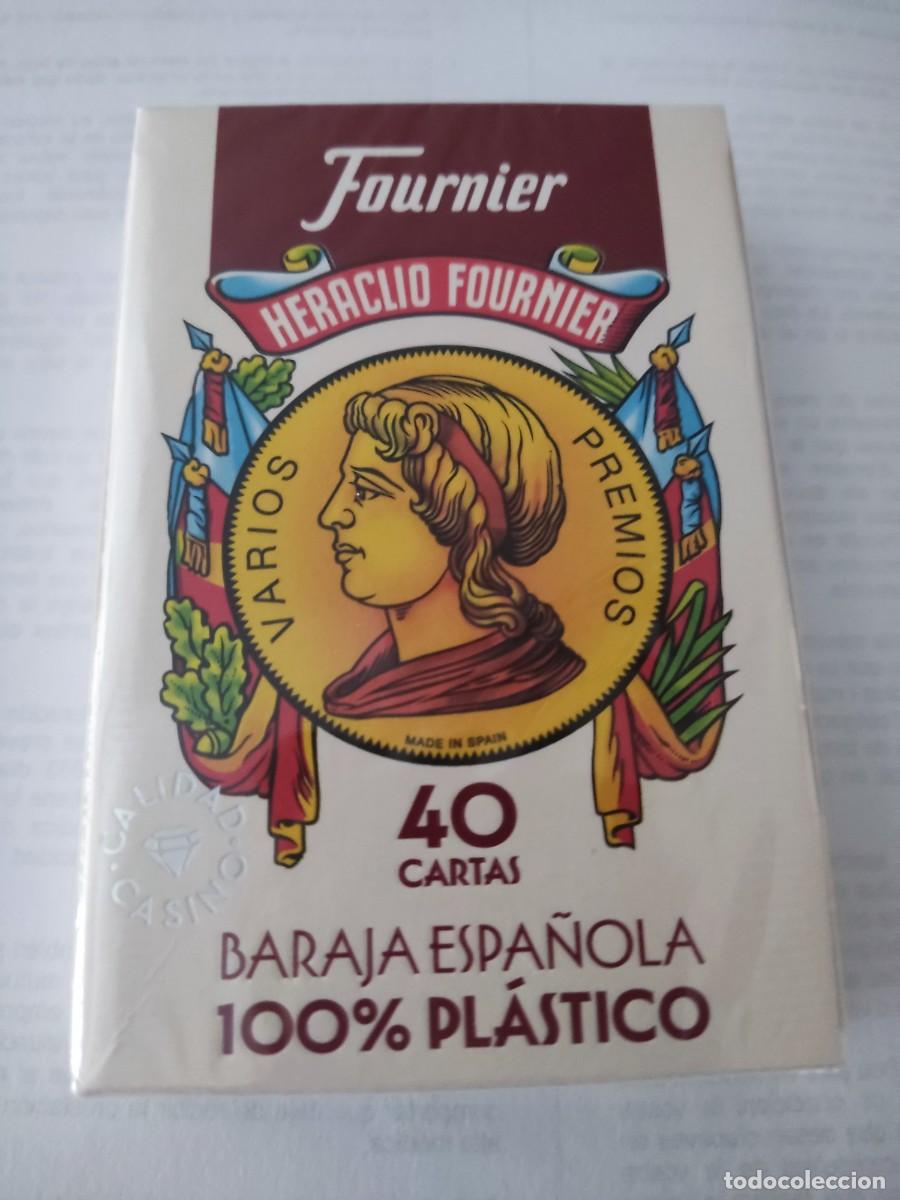 Barajas de cartas: BARAJA ESPA&Ntilde;OLA DE CARTAS 100% PLASTICO DE HERACLIO FOURNIER. 40 CARTAS