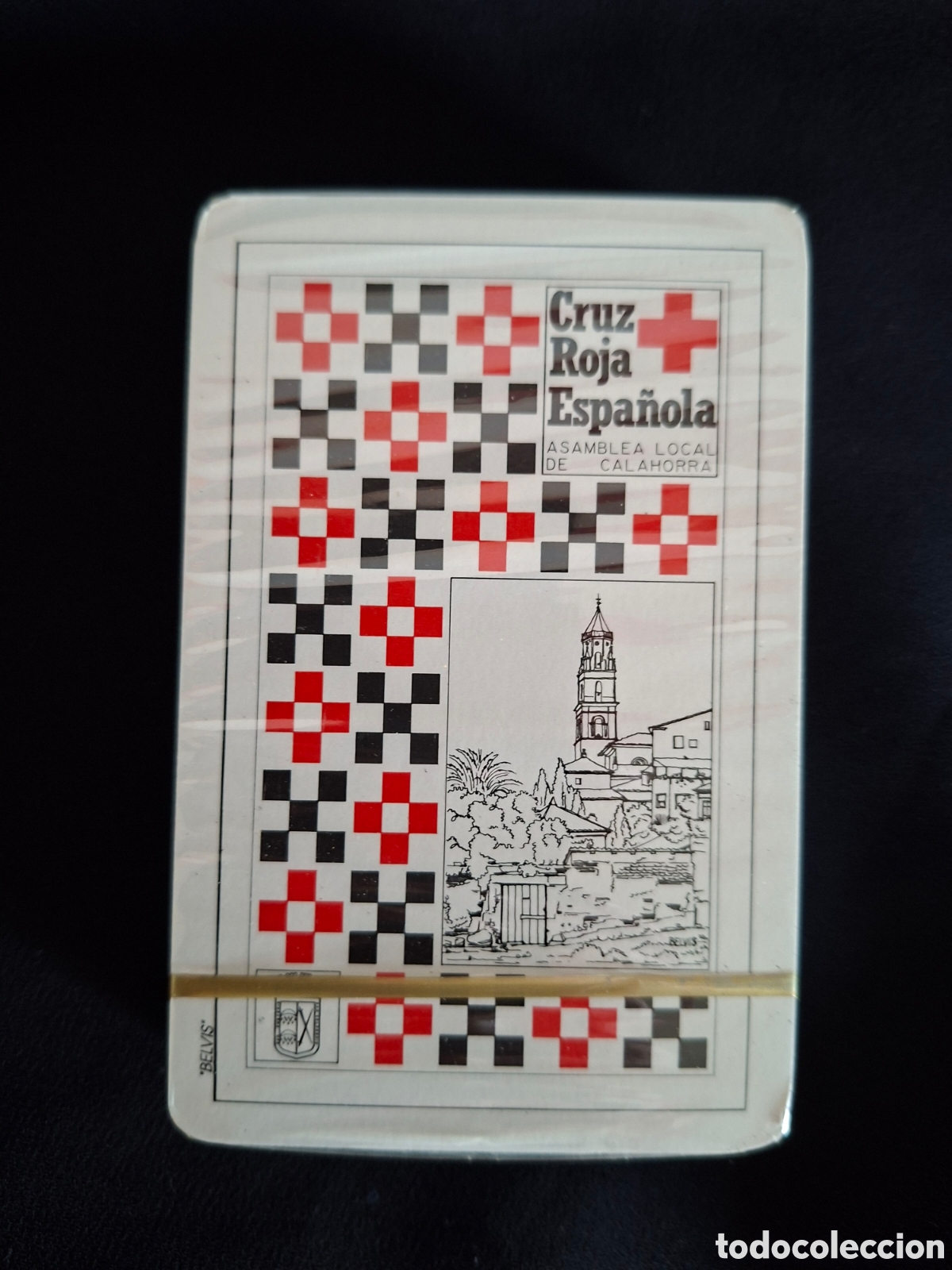 Barajas de cartas: BARAJA PRECINTADA COMAS - CRUZ ROJA - I EXPOSICI&Oacute;N COLECTIVA DE ARTISTAS CALAGURRITANOS