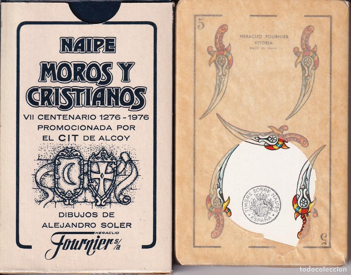 Barajas de cartas: 470A - BARAJA COMPLETA DE MOROS Y CRISTIANOS A&Ntilde;O 1976 DE HERACLIO FOURNIER 40 NAIPES (NUEVA)