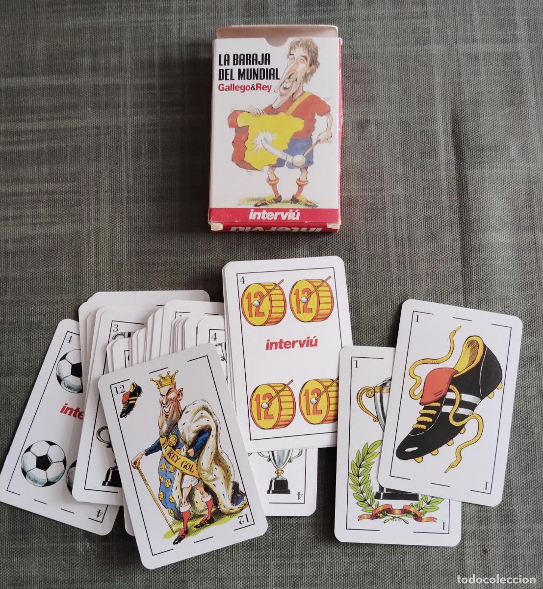 Barajas de cartas: BARAJA ESPA&Ntilde;OLA DEL MUNDIAL.INTERVIU. ENVIO INCLUIDO EN EL PRECIO.