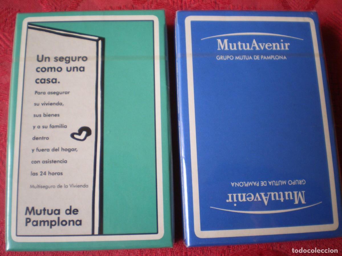 Barajas de cartas: LOTE DE 2 BARAJAS FOURNIER PUBLICIDAD GRUPO MUTUA DE PAMPLONA, NAVARRA. PRECINTADAS.