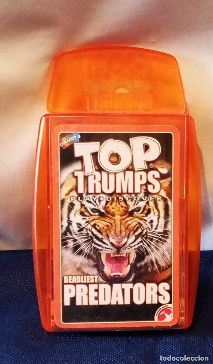 Barajas de cartas: Top Trumps: Depredadores M&aacute;s Letales. Juego de cartas Deadliest Predators de Top Trumps