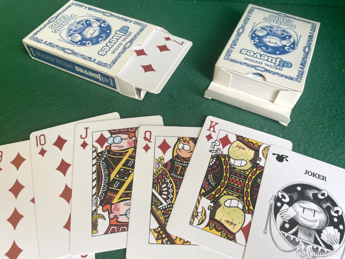 Barajas de cartas: 2 BARAJAS COMPLETAS - NAIPES CARTAS P&Oacute;KER - EL JUEVES - SIN USAR - PERFECTO ESTADO