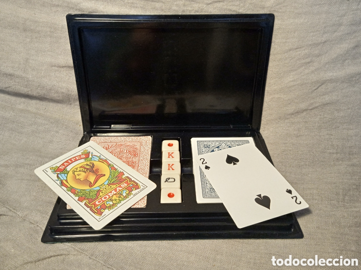 Barajas de cartas: Estuche de juegos completo &ndash; Barajas + dados &ndash; Nuevo sin uso.