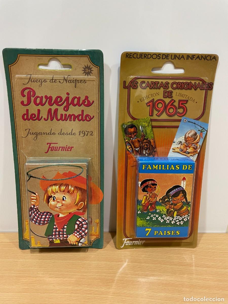 Barajas de cartas: REEDICI&Oacute;N BARAJAS INFANTILES DE FOURNIER - FAMILIAS DE 7 PA&Iacute;SES (1965) + PAREJAS DEL MUNDO (1972)