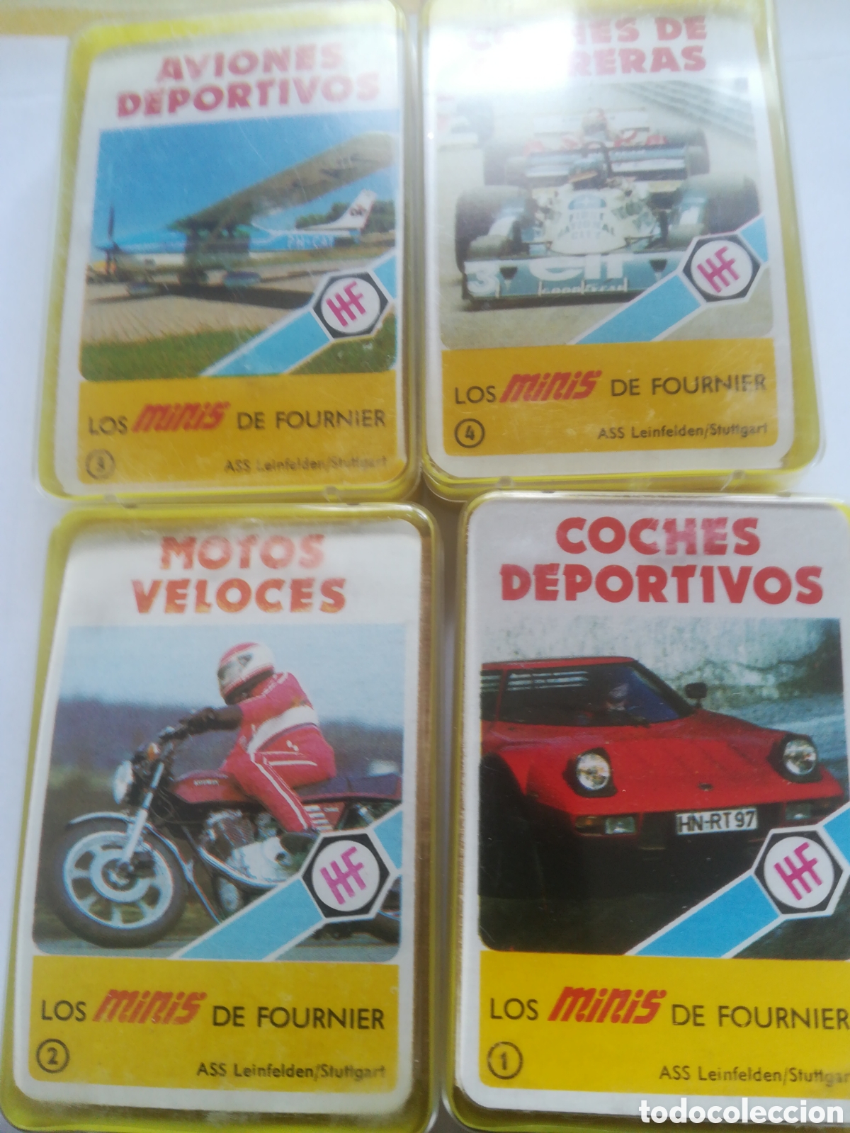 Barajas de cartas: 4 barajas mini de fournier.
