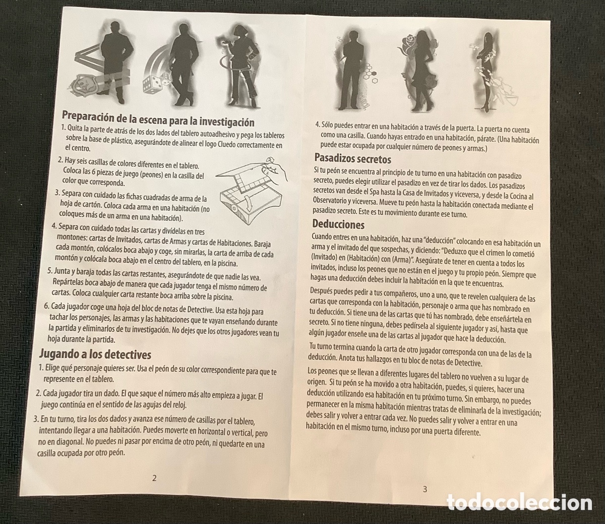 Barajas de cartas: Cluedo, juego de mesa - Foto 3