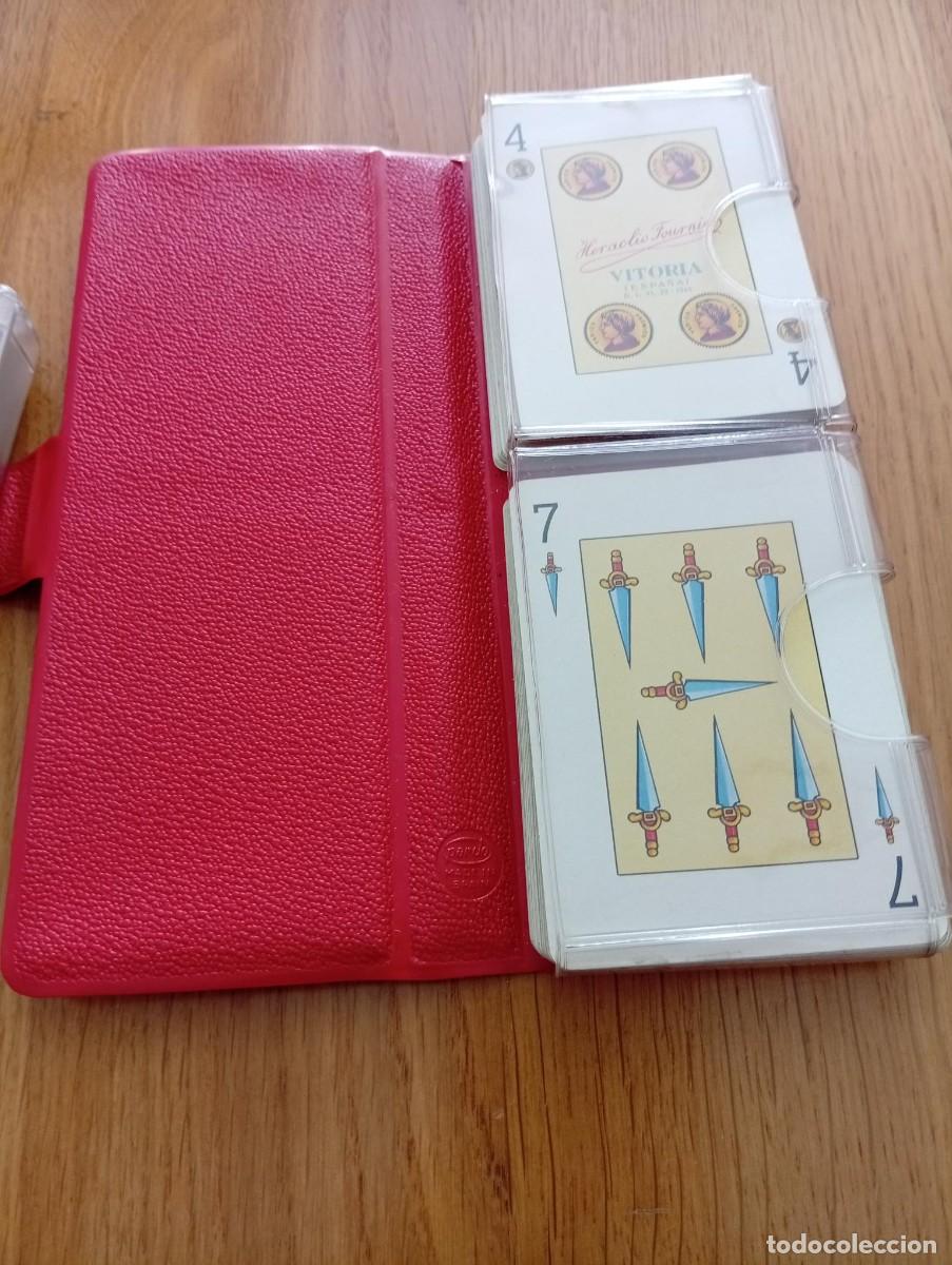 Barajas de cartas: estuche con dos barajas de naipes espa&ntilde;ola heraclio fournier vintage ver fotos