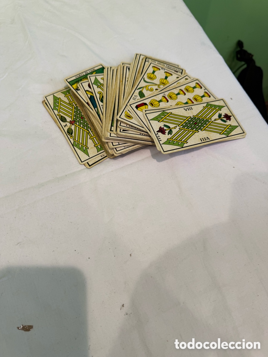 Barajas de cartas: Antigua baraja Tarot Divination Tarot 78 cartas completa Naipes Comas Barcelona